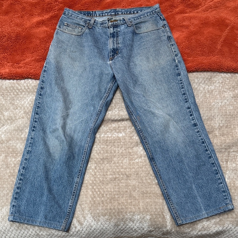 Men's Relaxed Fit Blue Jeans